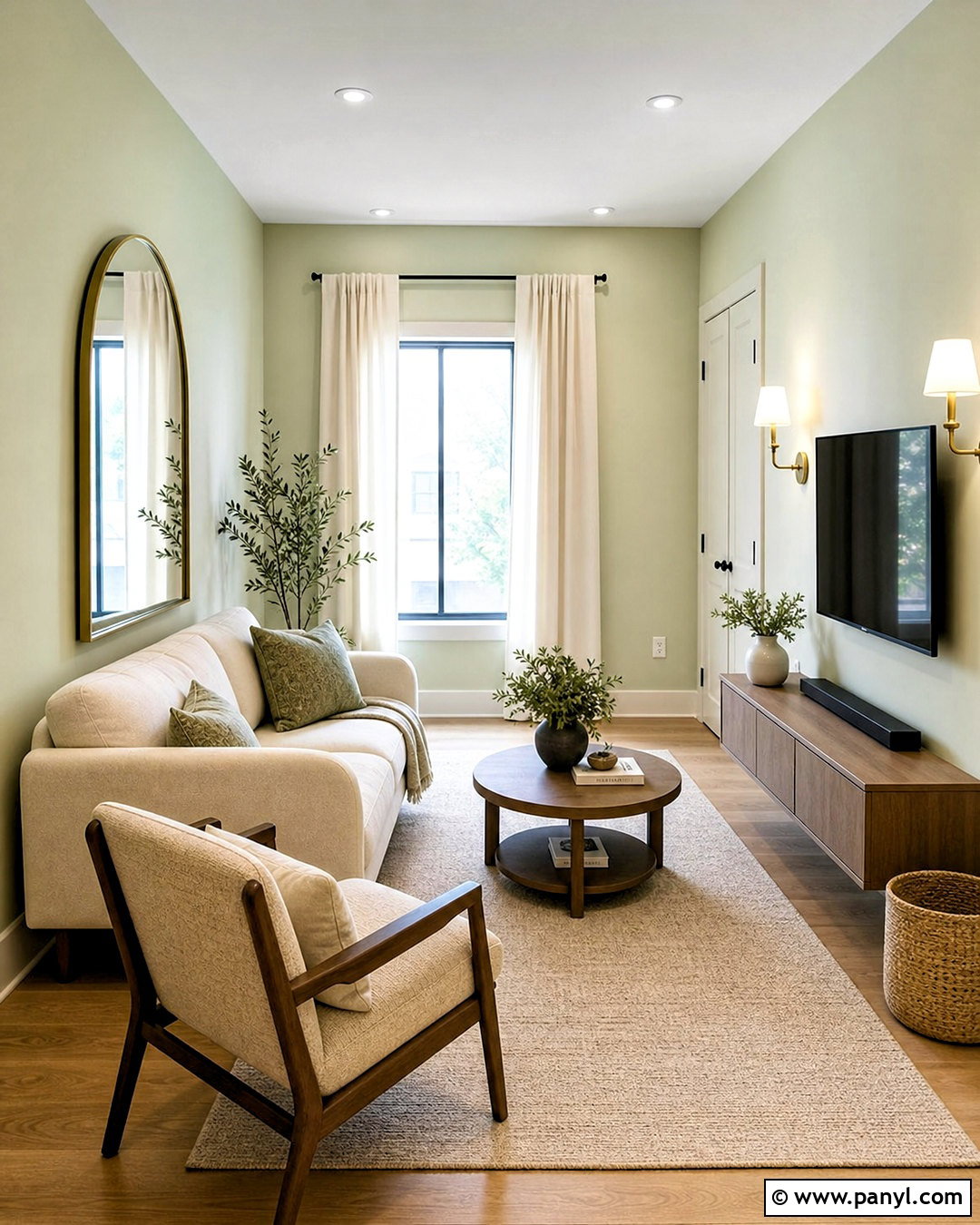 20 Green Walls Living Room Ideas for a Fresh, Calm Space