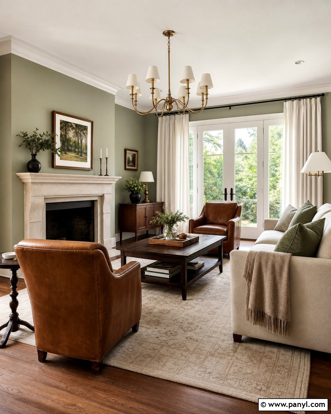 Light Green Walls With Dark Wood Floors - 20 Light Green Walls With White Trim Ideas