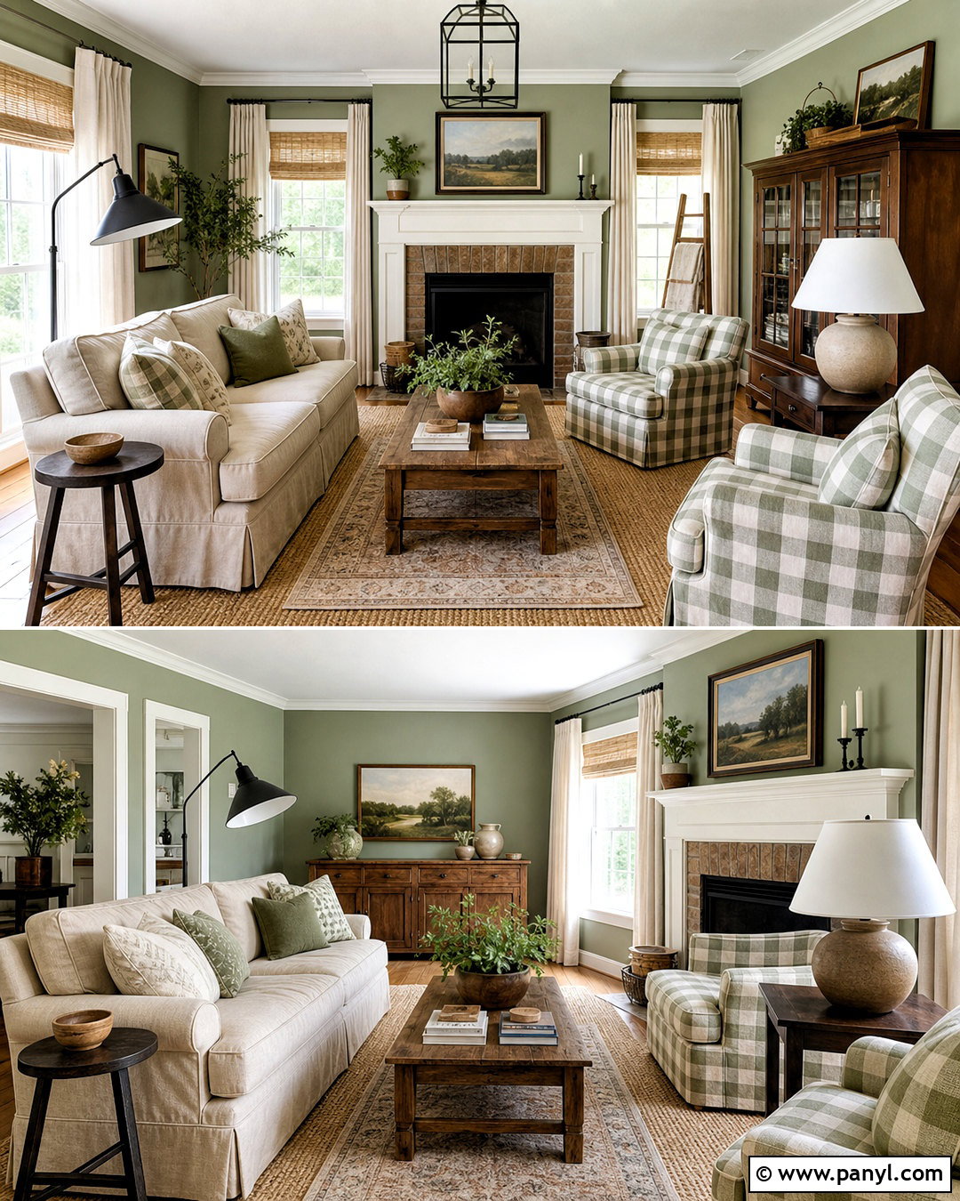 Light Green Walls With Farmhouse Decor - 20 light green walls living room ideas