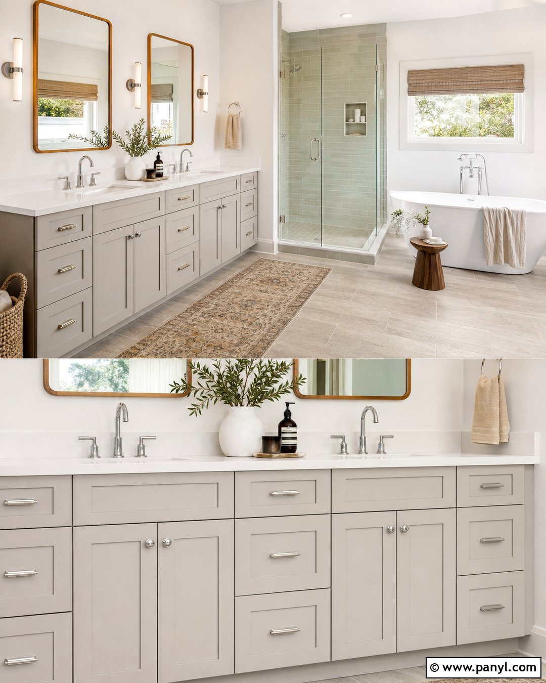 Light Greige Bathroom Vanity - 35 painted bathroom vanity colors