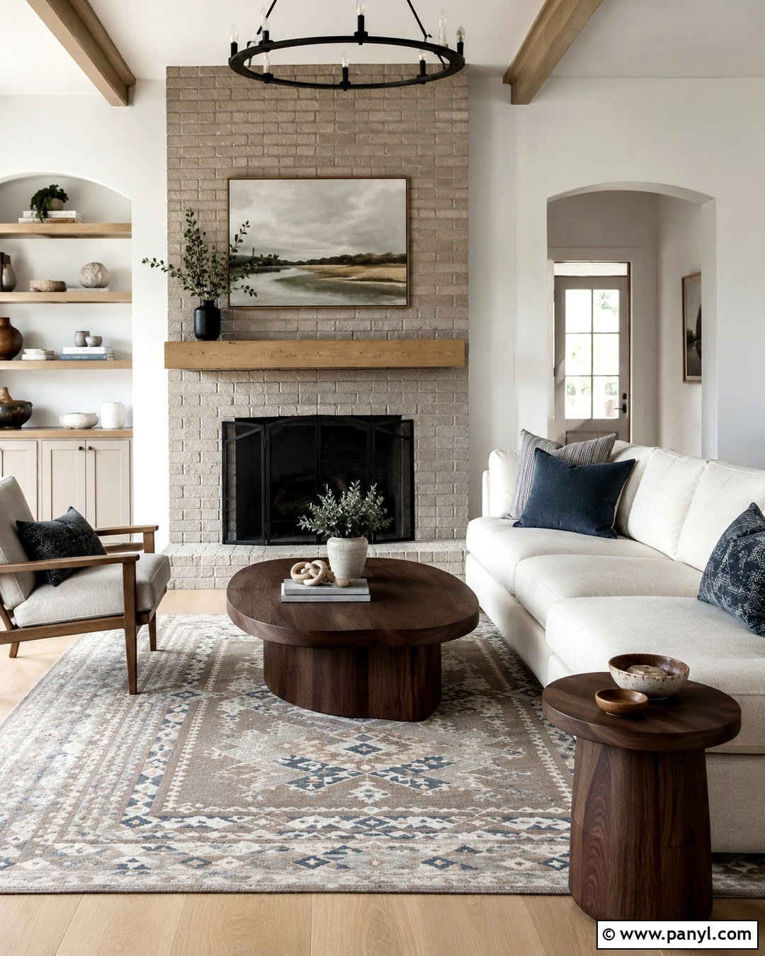 Light Greige Brick Fireplace - 20 Brick Fireplace Coloring Ideas