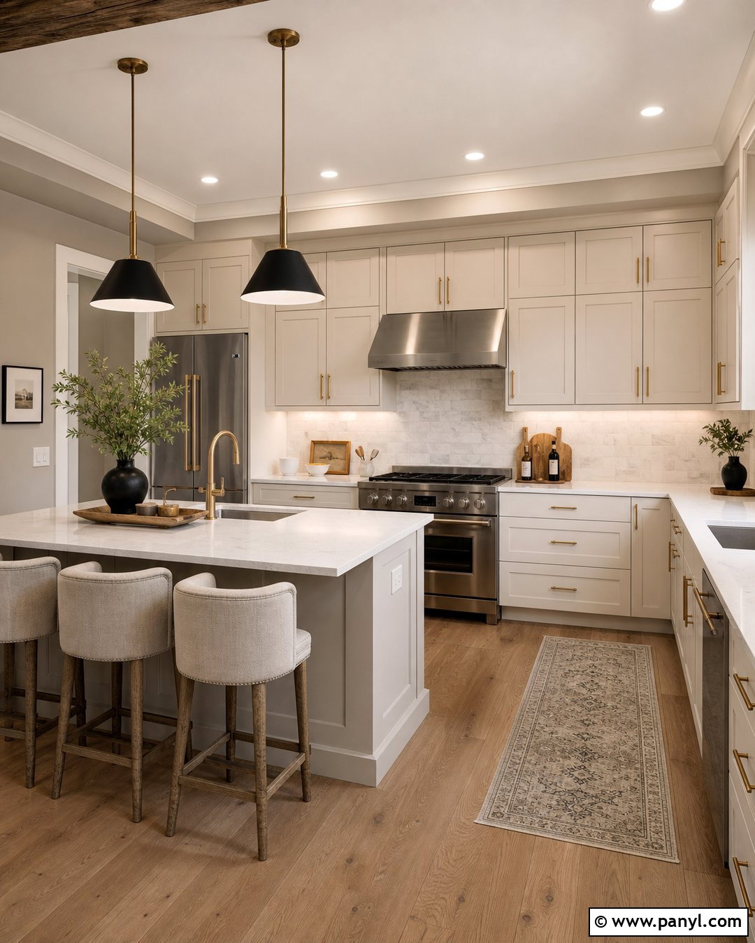 Light Greige Kitchen Walls - 35 kitchen wall colors with cream cabinets