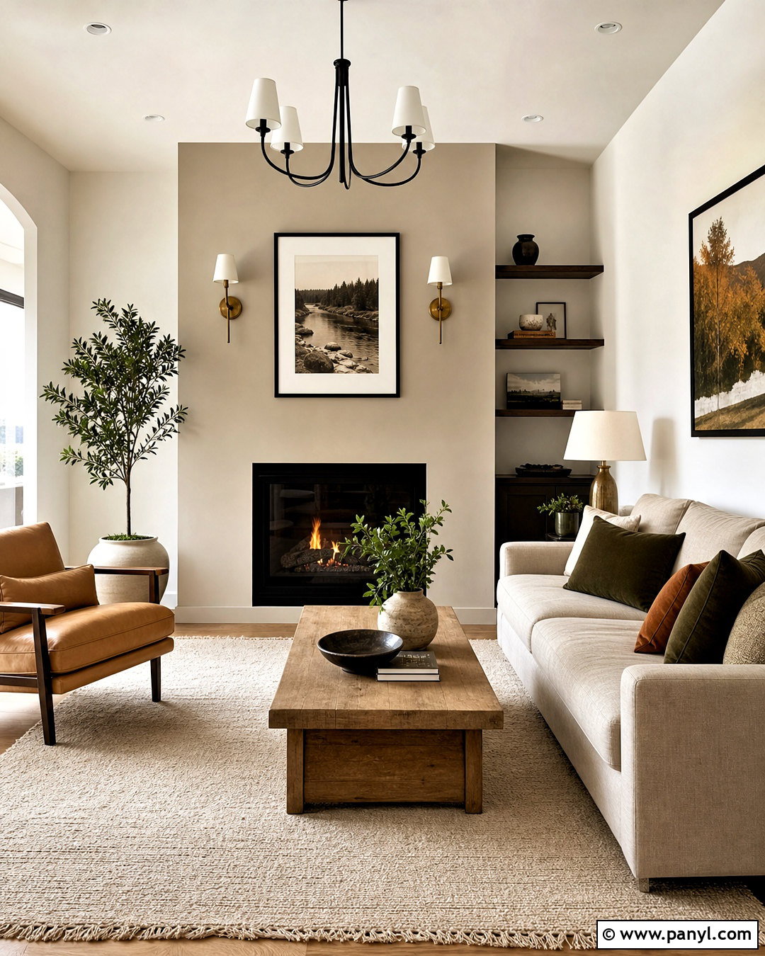 Light Greige Living Room Accent Wall - 20 accent wall light color ideas