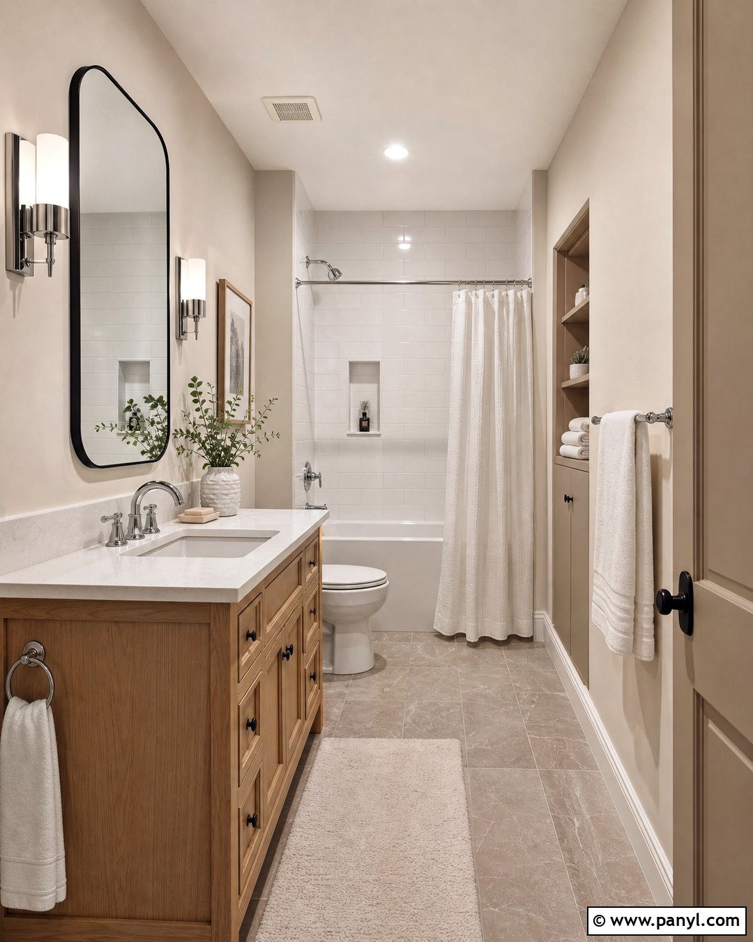 Light Greige Small Bathroom Walls - 25 Small Bathroom Wall Color Ideas