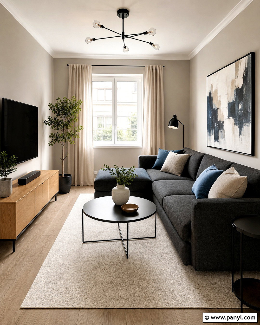 Light Greige Small Living Room - 20 Wall Colours For Small Living Room Ideas