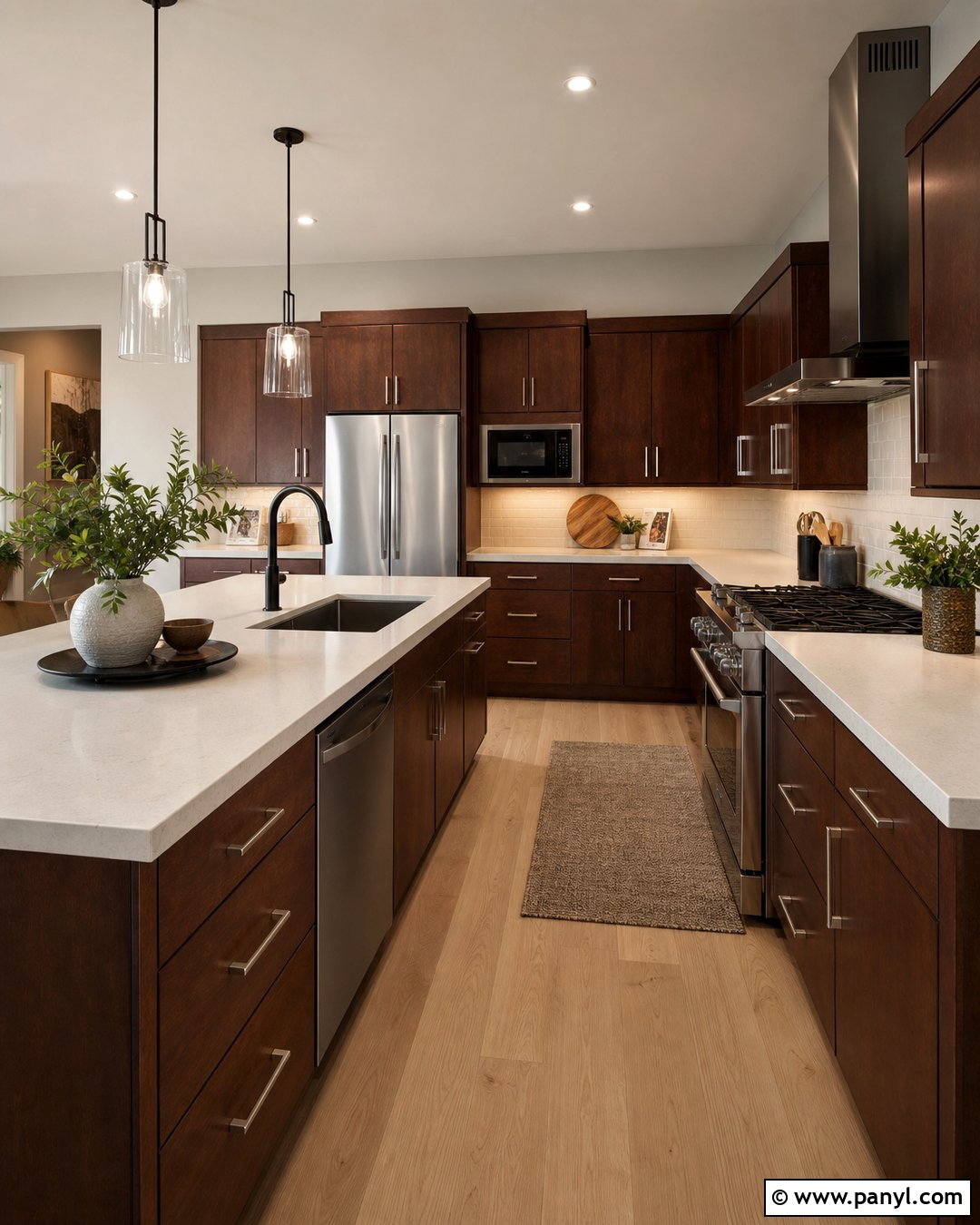 Light Greige Walls With Dark Cherry Cabinets - 20 Dark Cherry Kitchen Cabinets Wall Color Ideas