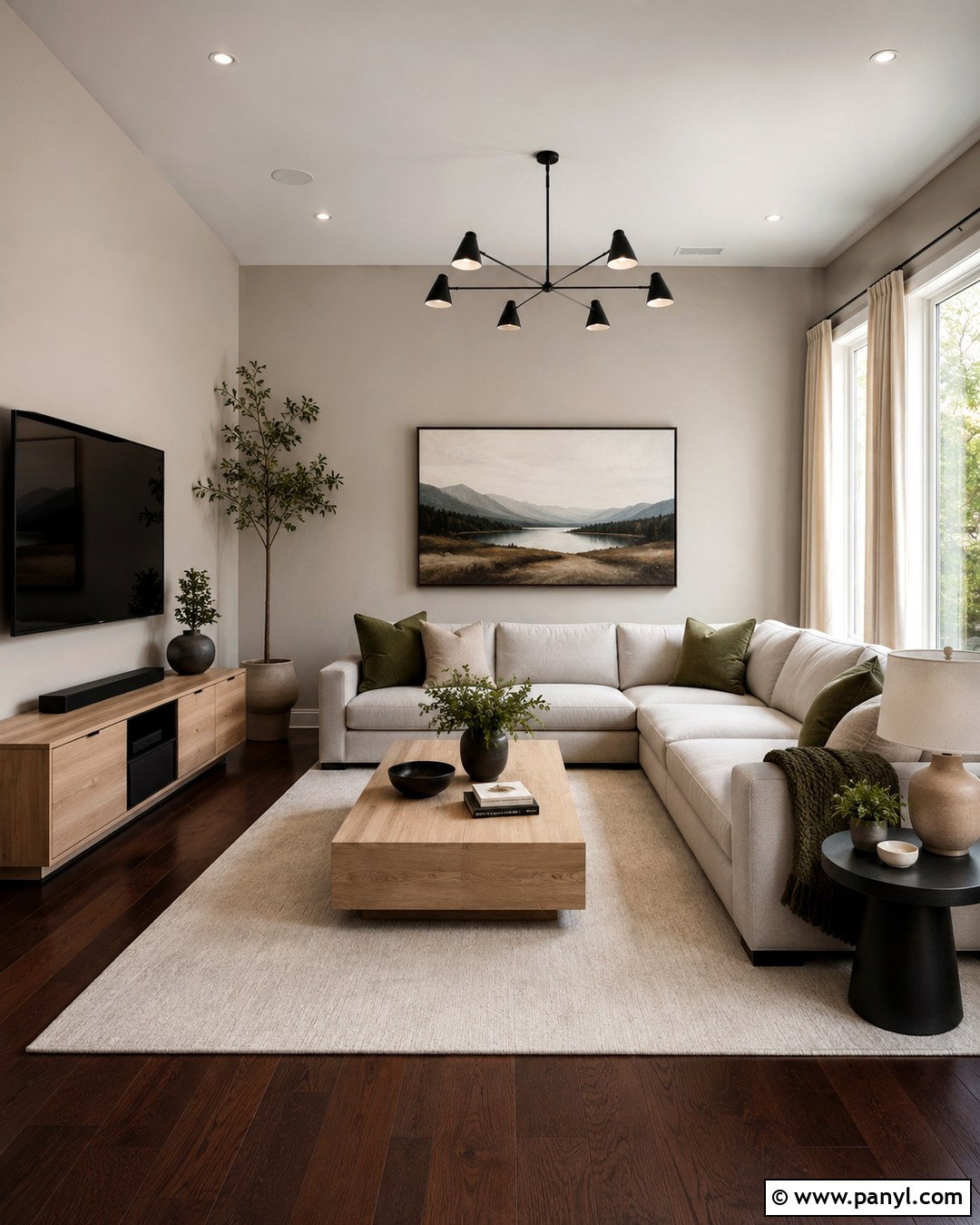 Light Greige Walls With Dark Floors - 20 Dark Floor Wall Color Ideas