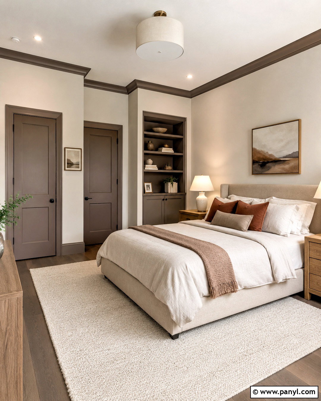 Light Greige Walls With Dark Taupe Trim - 40 light walls darker trim ideas