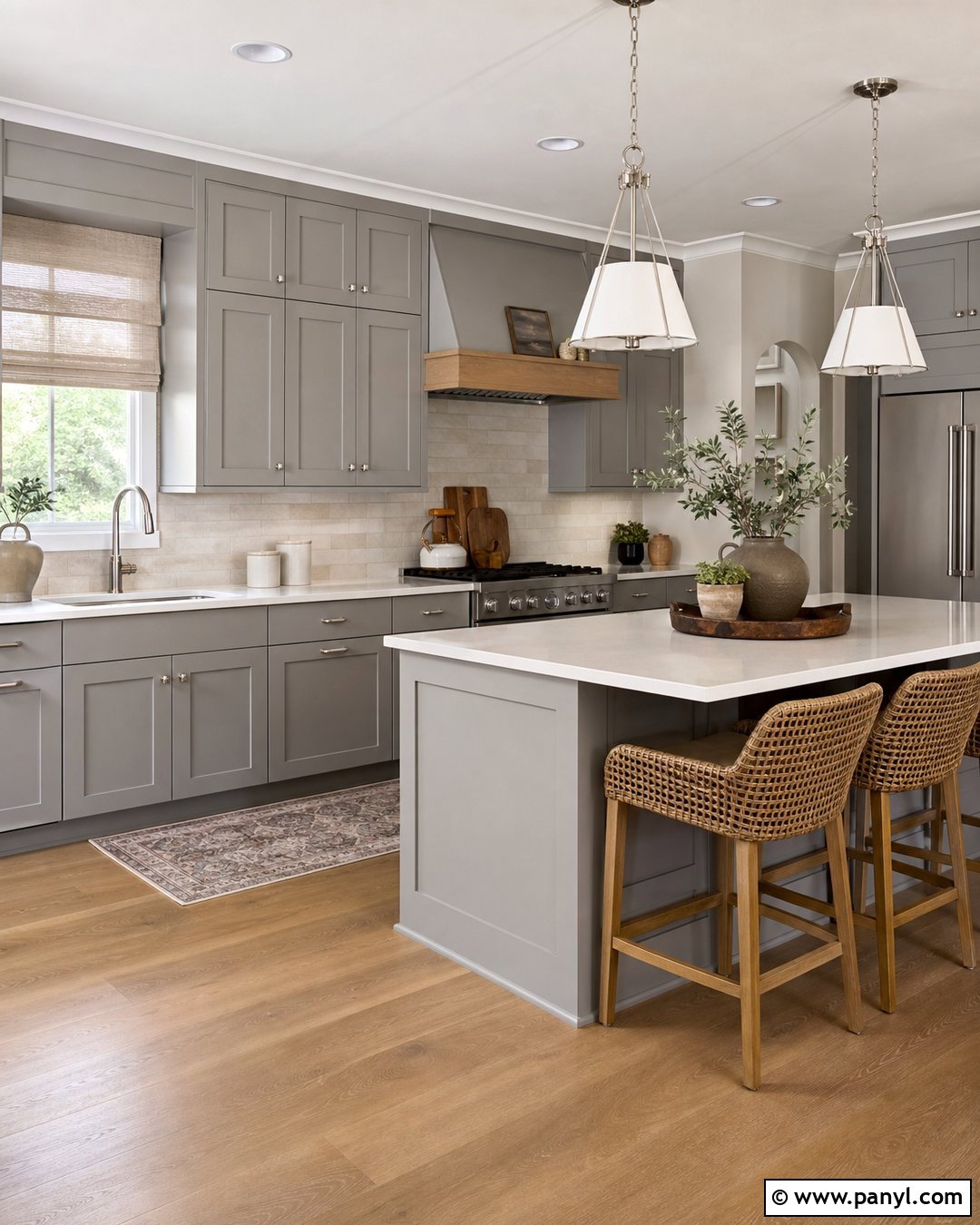 Light Greige Walls With Gray Kitchen Cabinets - 30 Gray Kitchen Cabinets Wall Color Ideas