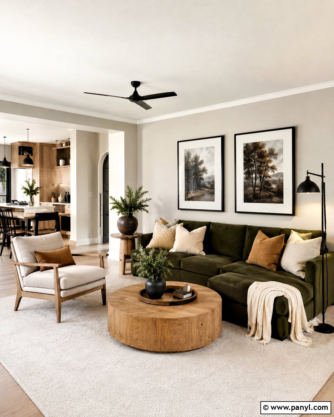 Light Greige Walls With Olive Green Couch - 20 Wall Color For Olive Green Couch Ideas
