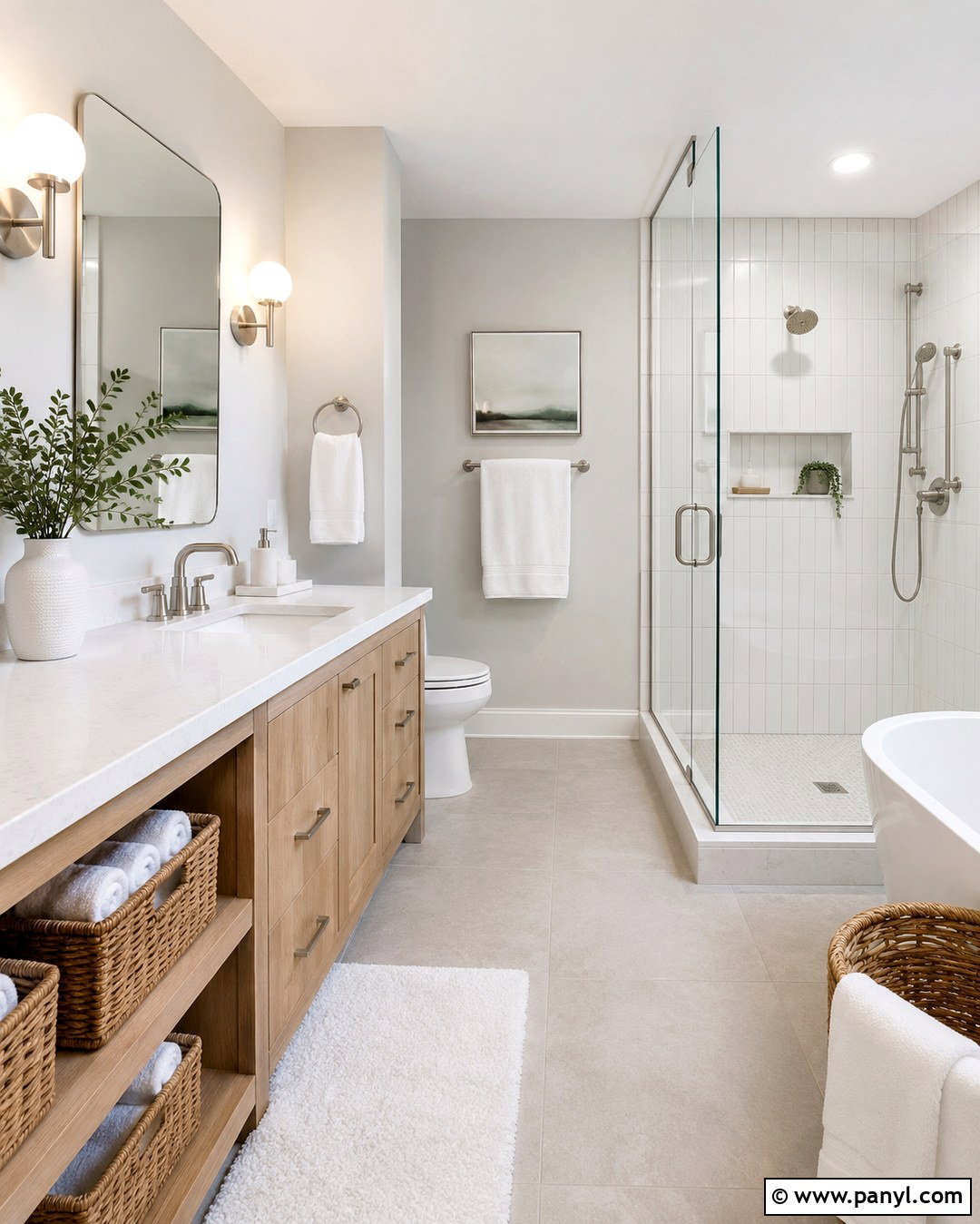 Light Grey And White Bathroom Walls - 20 Light Grey And White Walls