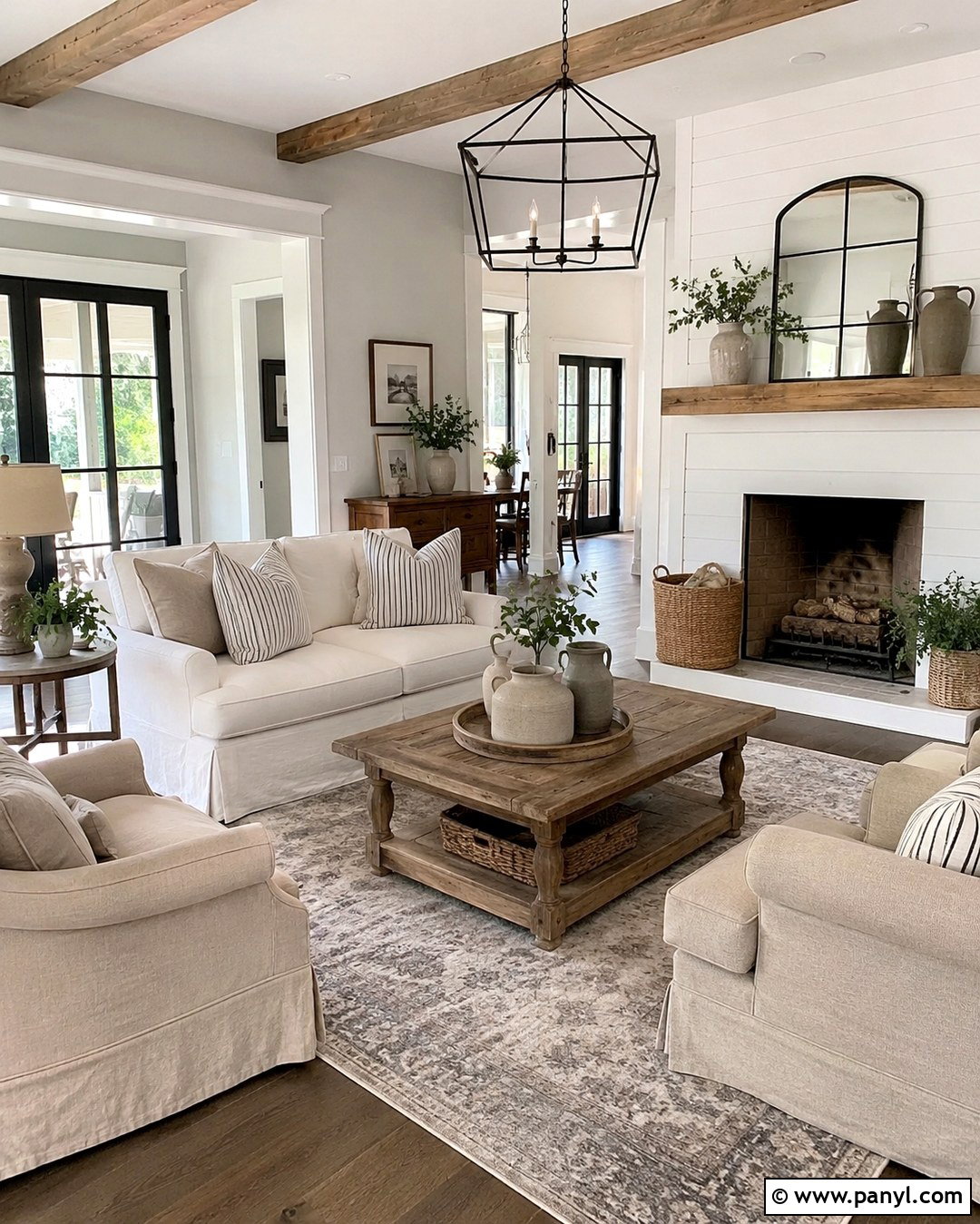 Light Grey And White Farmhouse Walls - 20 Light Grey And White Walls
