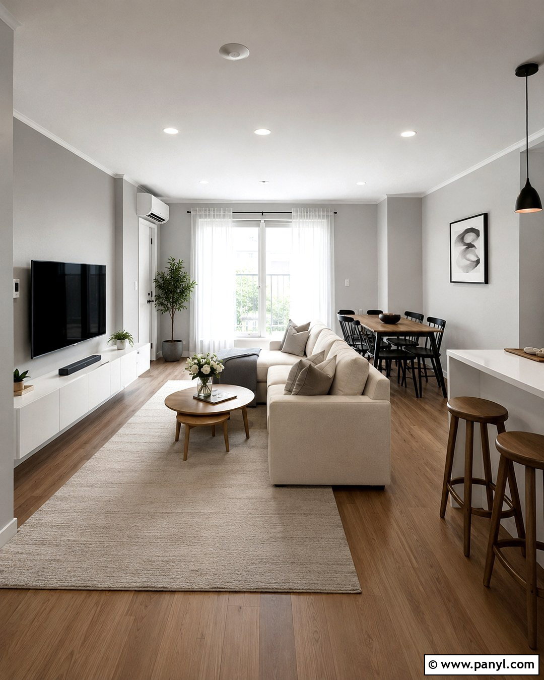 Light Grey And White Small Apartment Walls - 20 Light Grey And White Walls