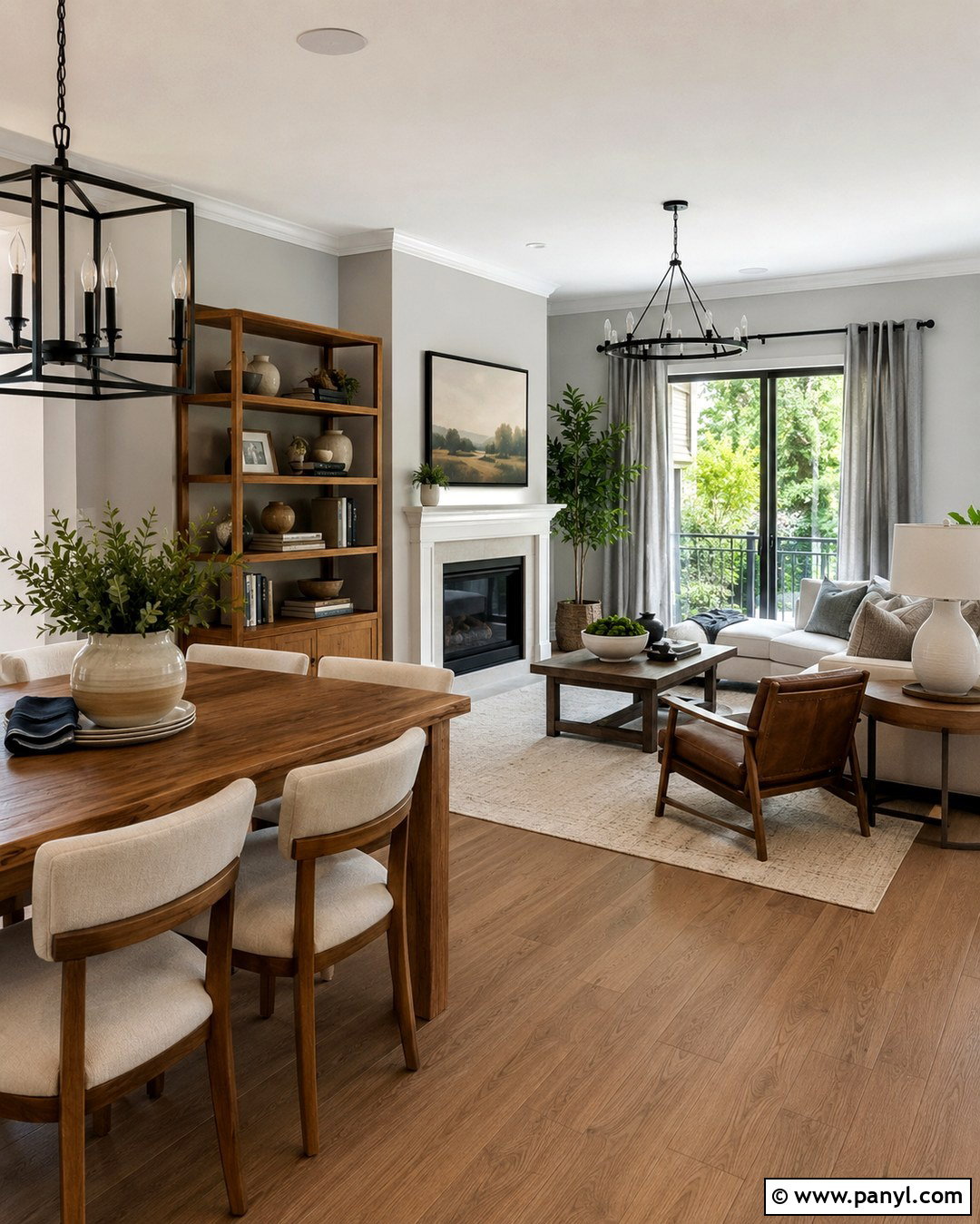 Light Grey And White Walls With Wood Accents - 20 Light Grey And White Walls