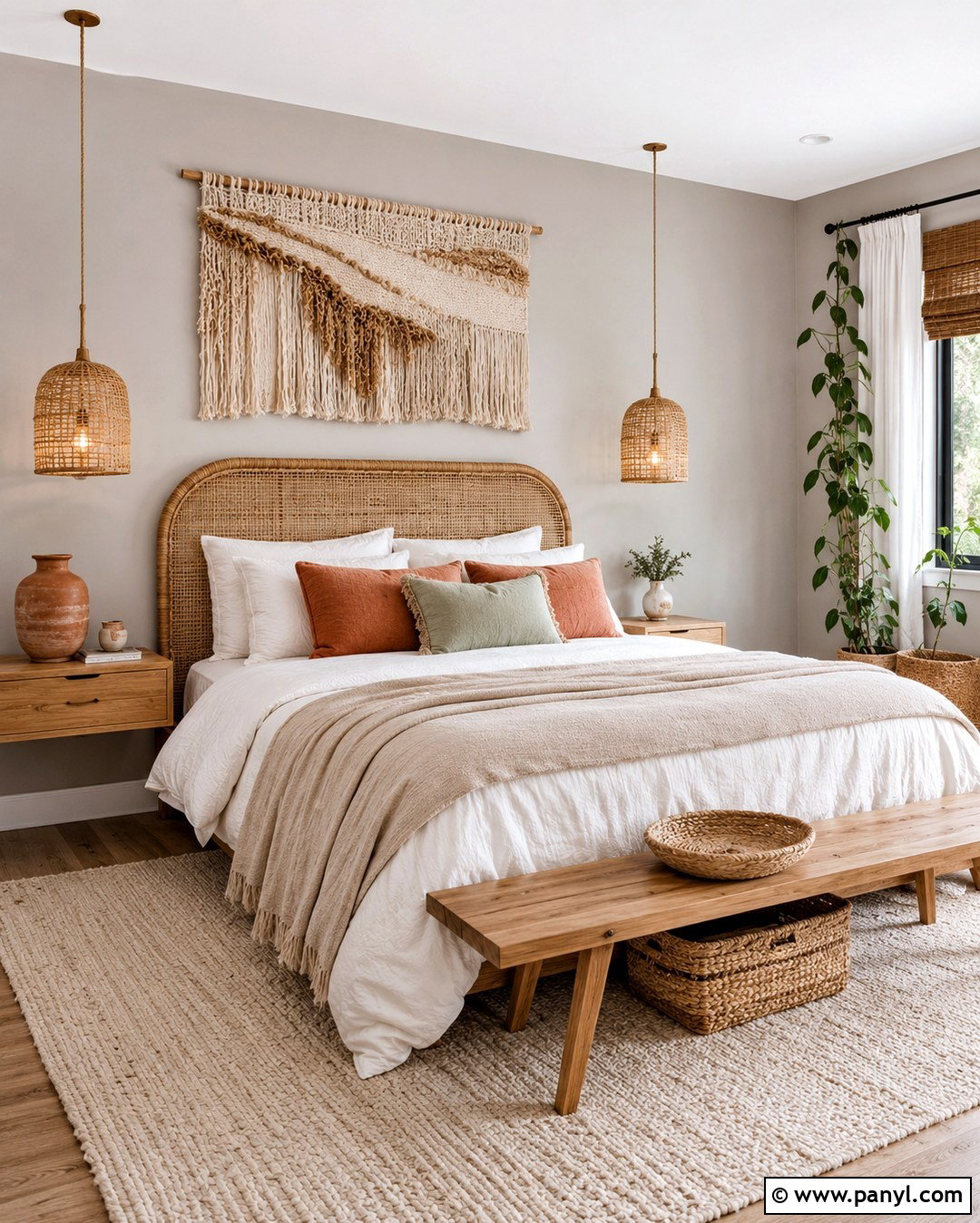 Light Grey Boho Bedroom - 20 Boho With Grey Walls