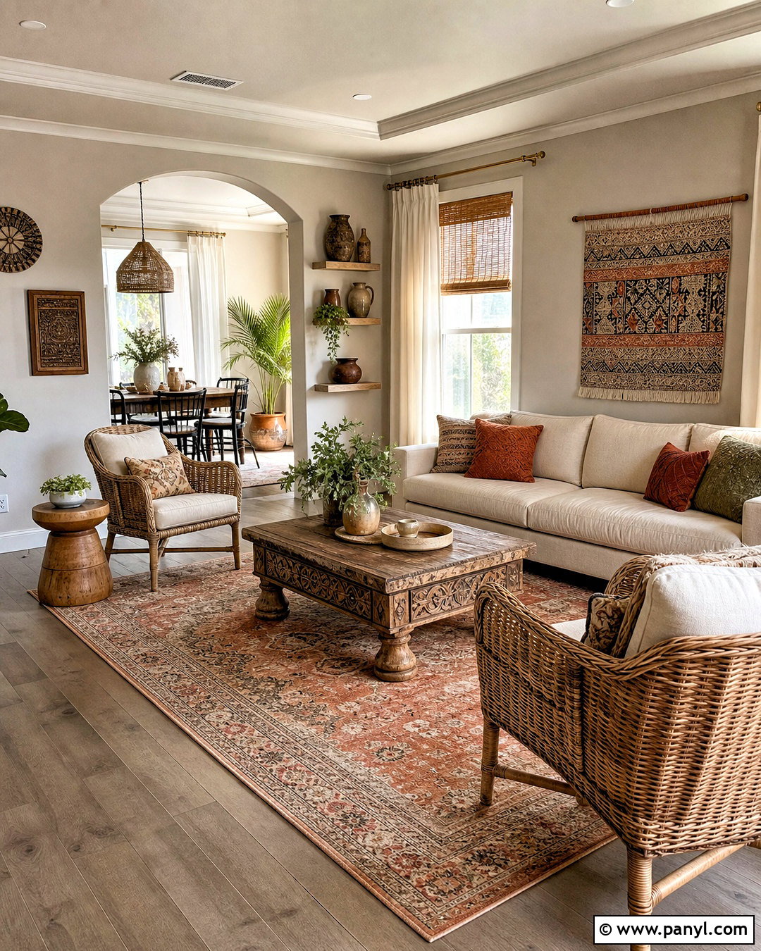 Light Grey Boho Room - 20 light grey room ideas