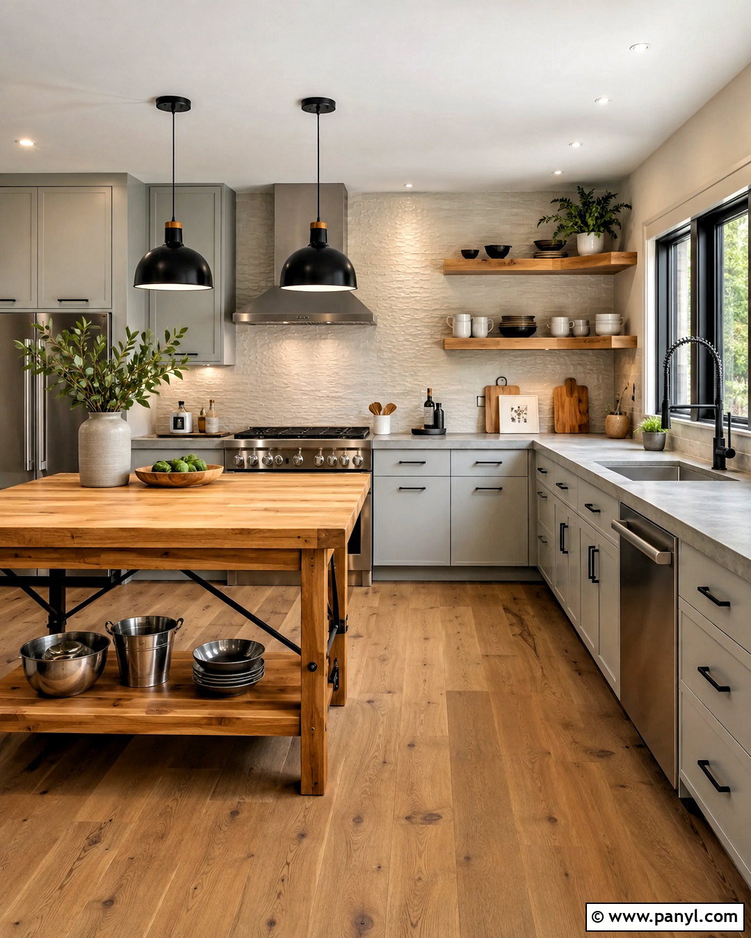 Light Grey Cabinets With Concrete Countertops - 20 light grey cabinets kitchen ideas