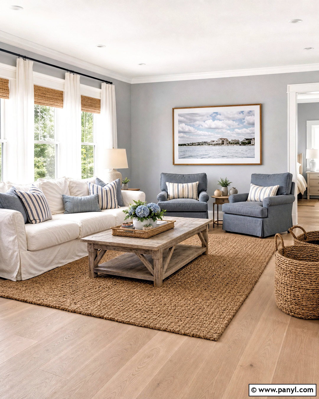 Light Grey Coastal Room - 20 light grey room ideas