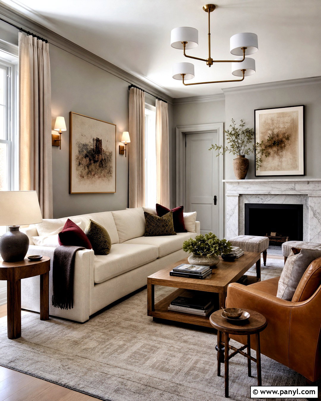 Light Grey Color Drenched Room - 20 light grey room ideas