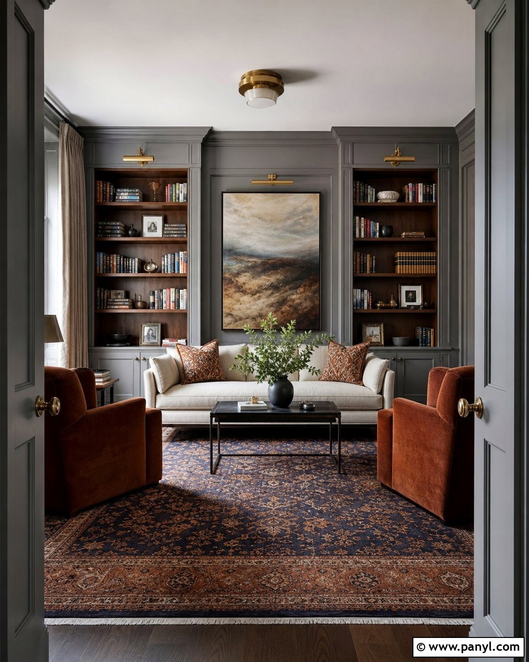 Light Grey Color Drenched Room - 35 light grey wall paint ideas