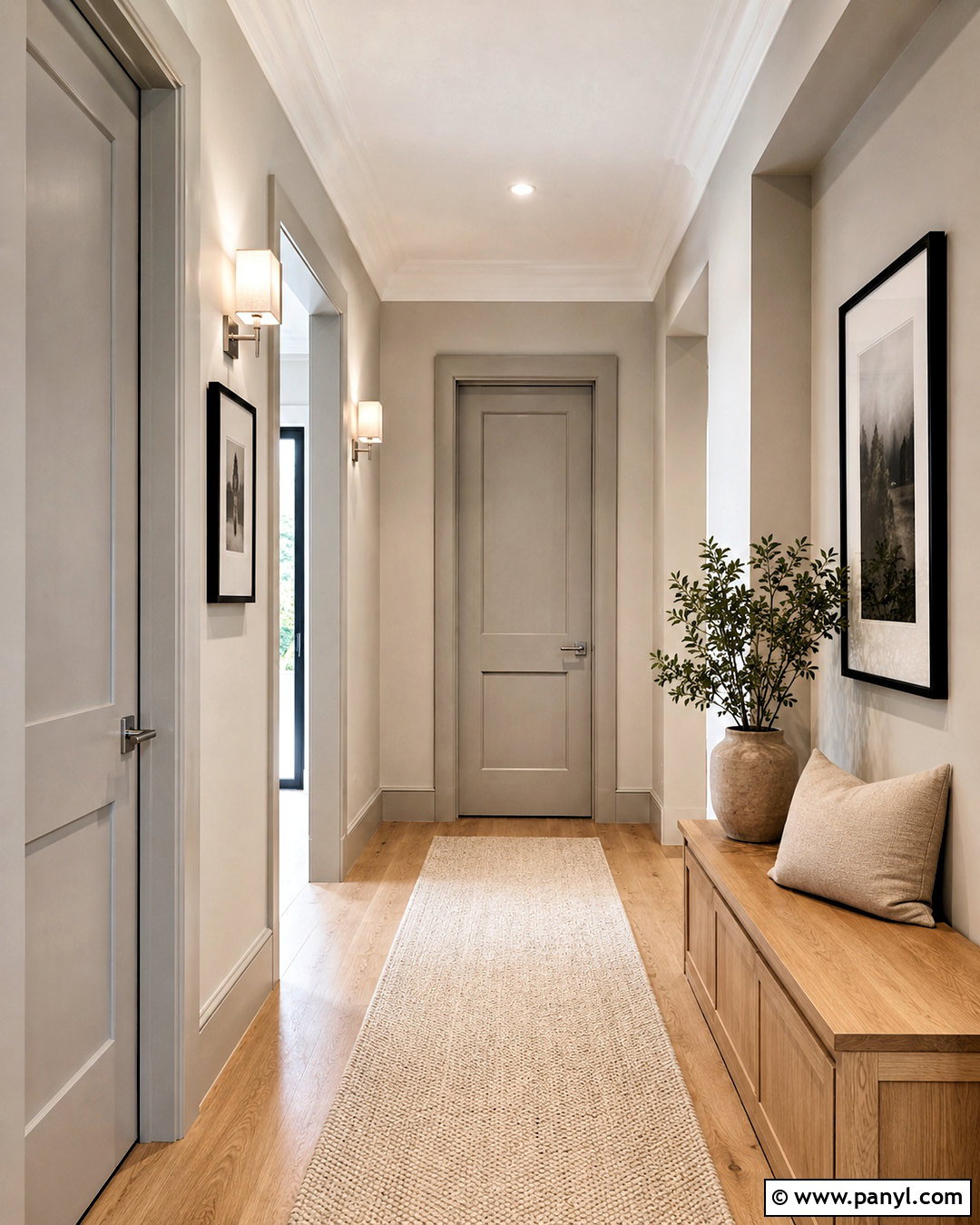 Light Grey Doors With Greige Walls - 20 light grey doors interior ideas