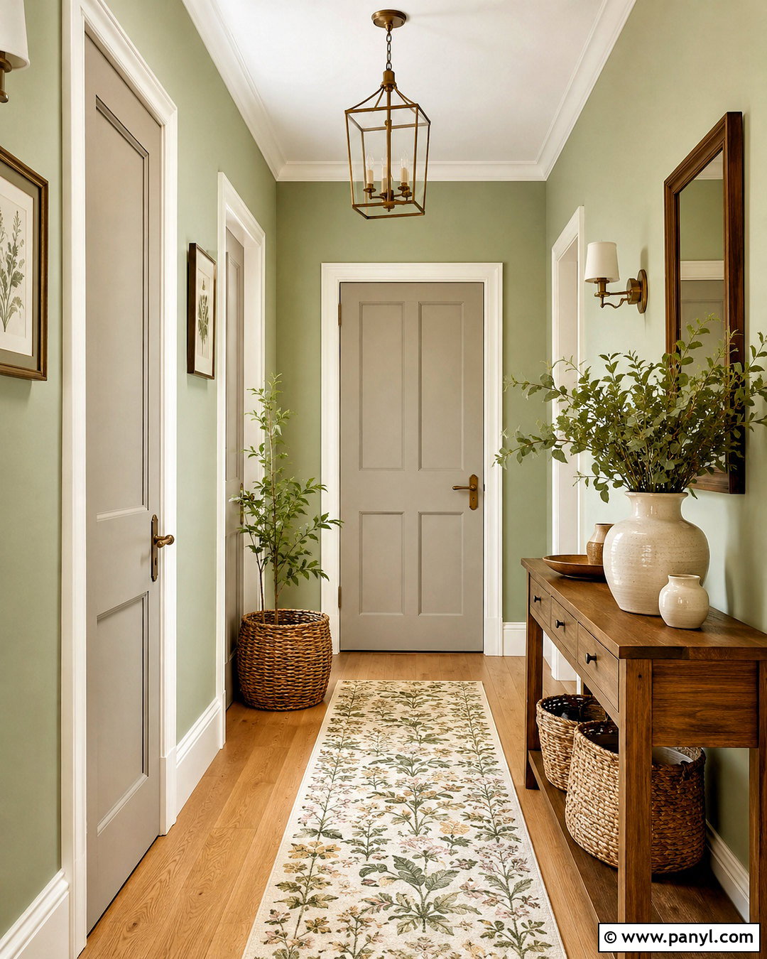 Light Grey Doors With Sage Green Walls - 20 light grey doors interior ideas