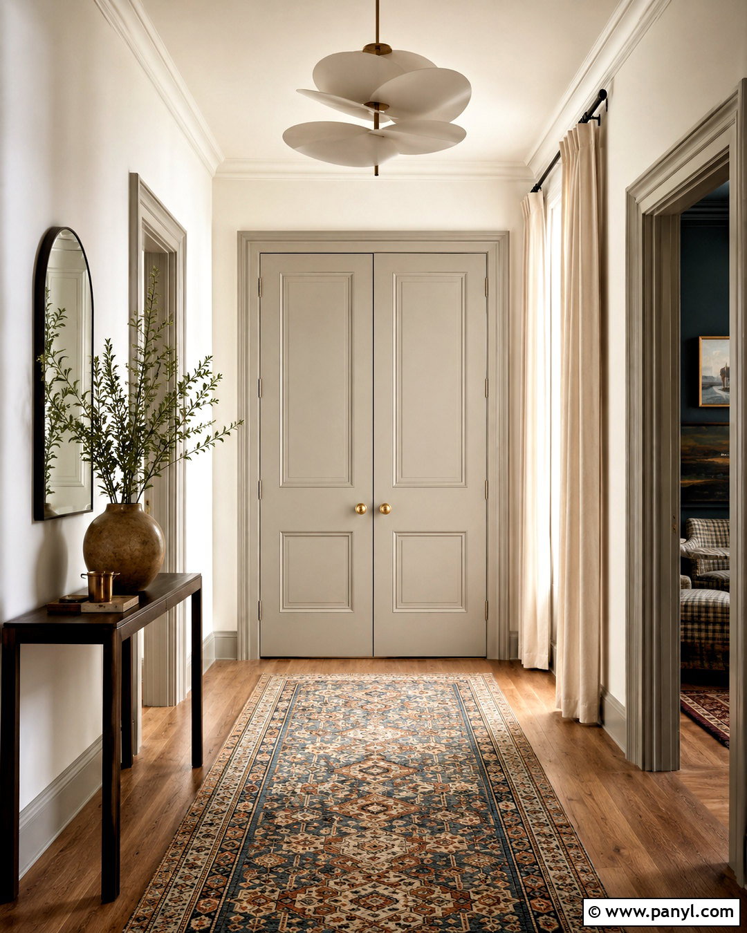Light Grey Double Doors - 20 light grey doors interior ideas