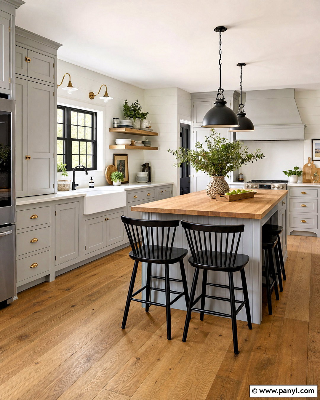 Light Grey Farmhouse Kitchen - 20 light grey kitchen ideas
