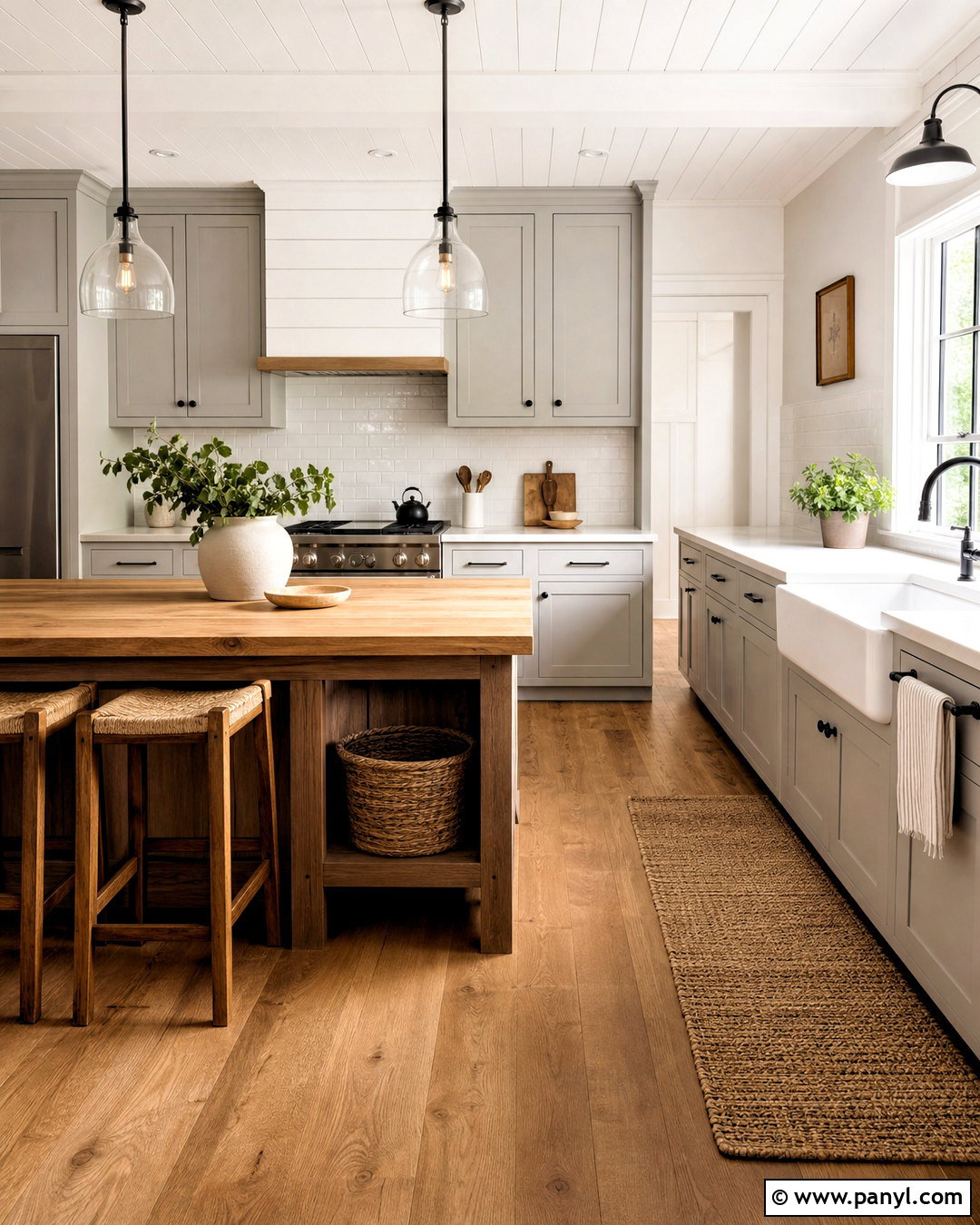 Light Grey Farmhouse Kitchen - 20 grey farmhouse kitchen ideas