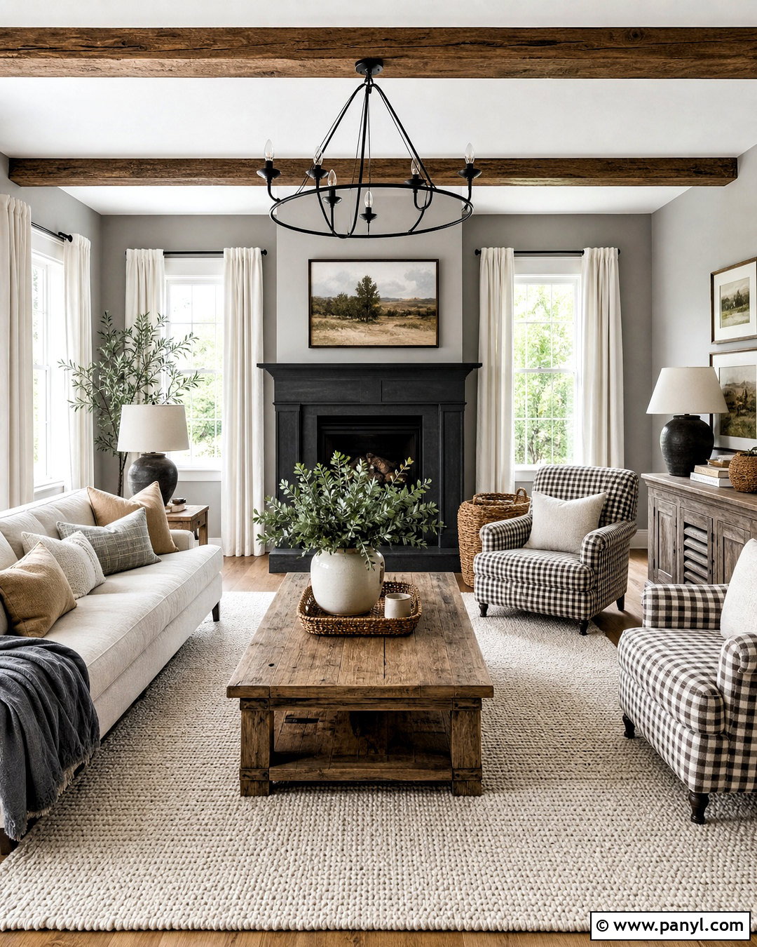 Light Grey Farmhouse Room - 20 light grey room ideas