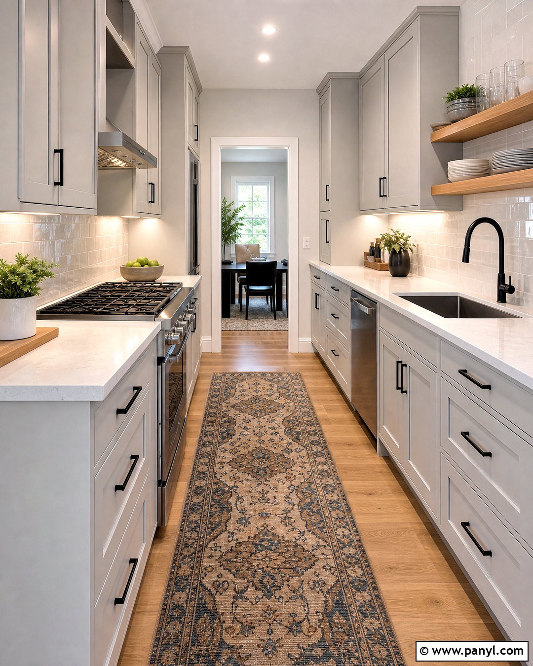 Light Grey Galley Kitchen - 20 light grey kitchen ideas