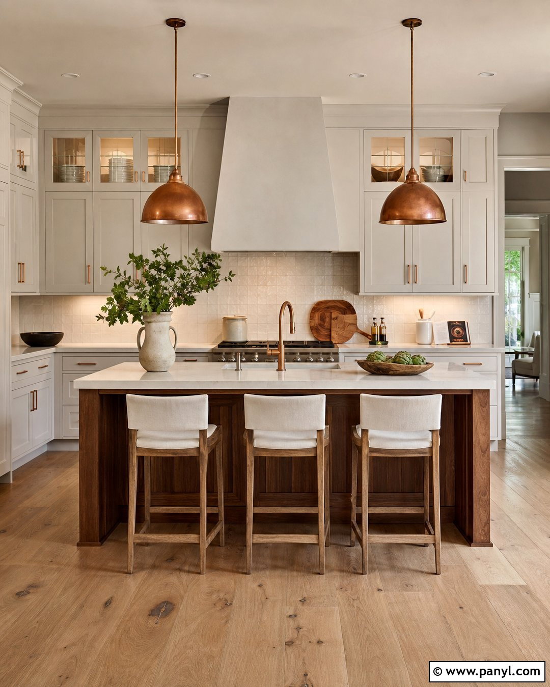 Light Grey Kitchen Walls With Copper Accents - 30 light grey kitchen walls