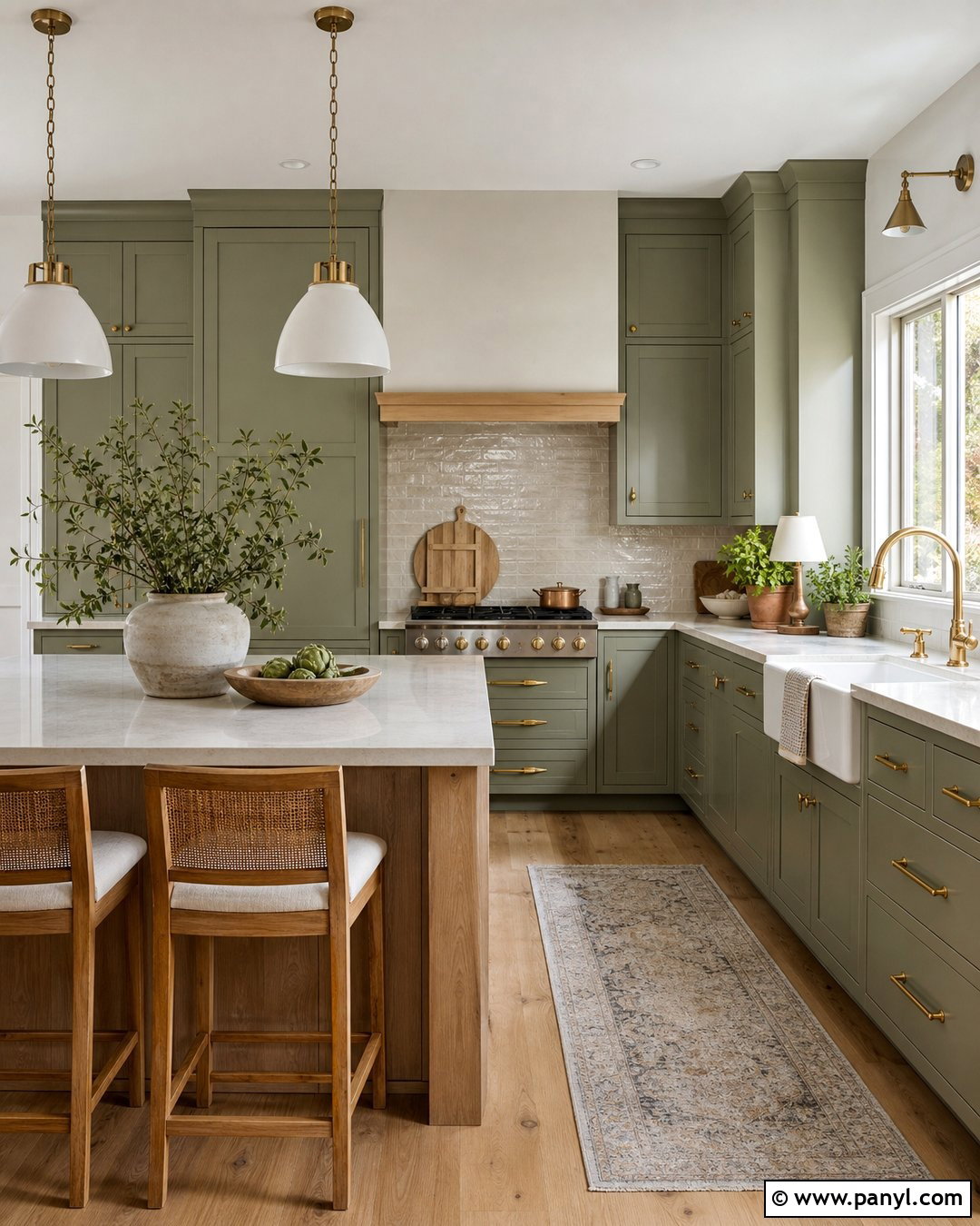 Light Grey Kitchen Walls With Green Cabinets - 30 light grey kitchen walls