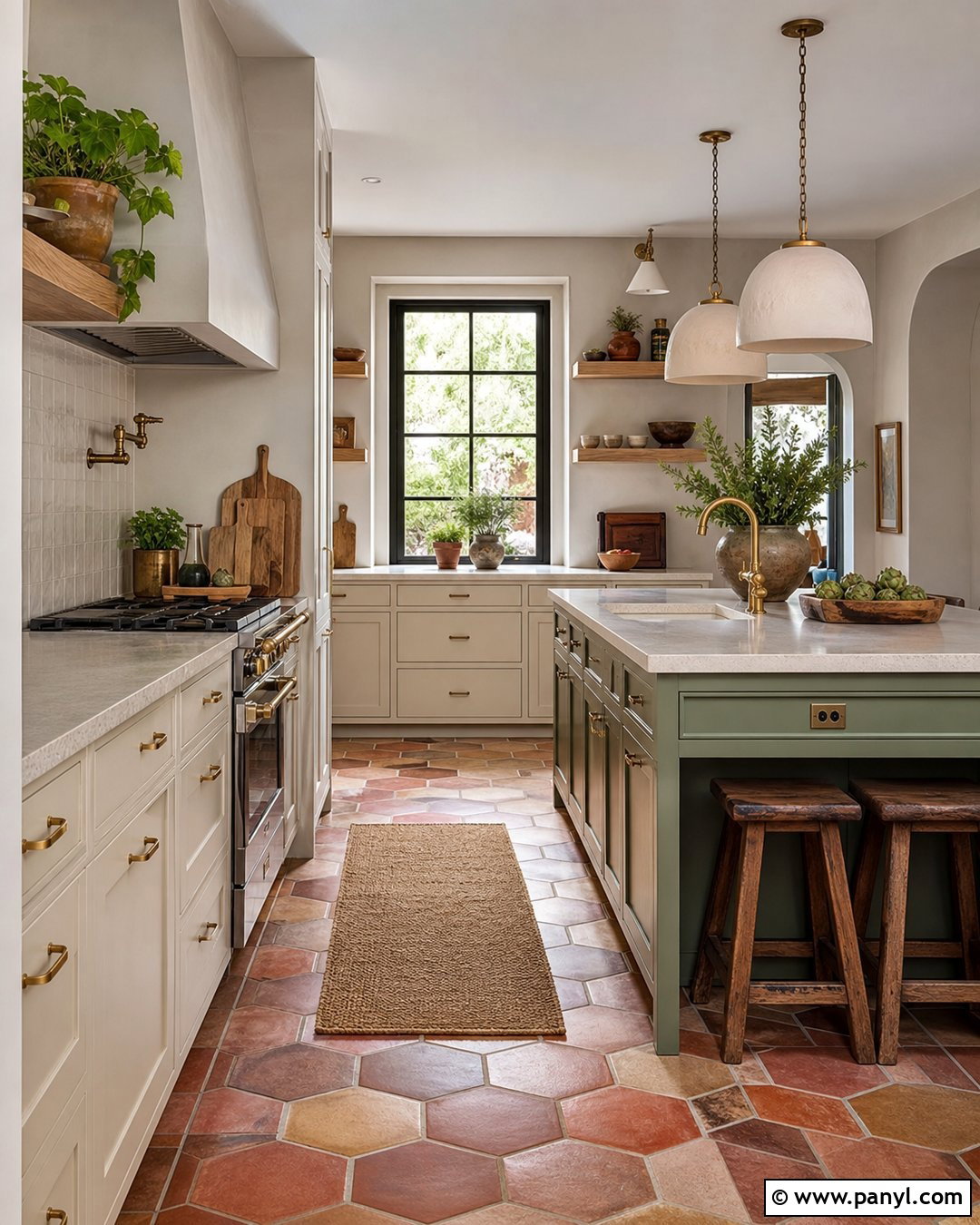 Light Grey Kitchen Walls With Terracotta Flooring - 30 light grey kitchen walls