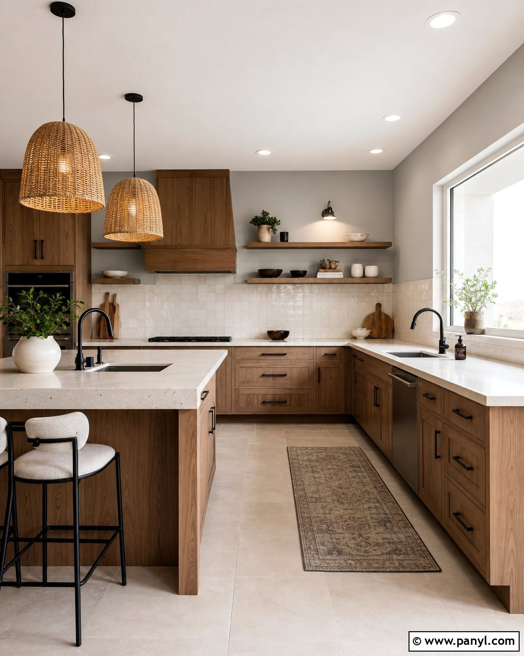 Light Grey Kitchen Walls With Wood Cabinets - 30 light grey kitchen walls