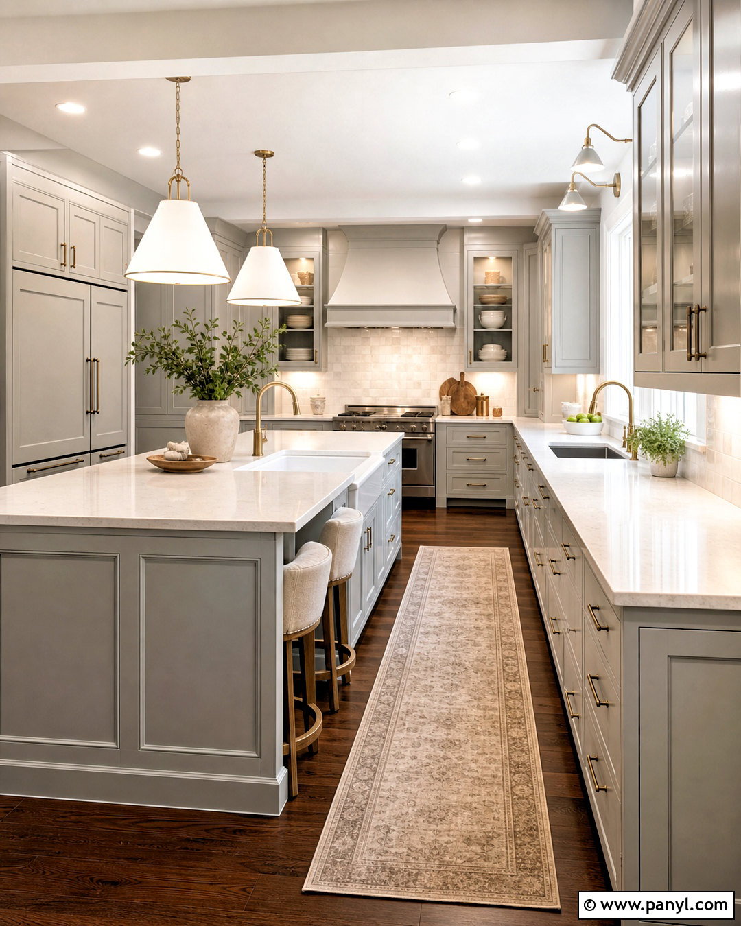Light Grey Kitchen With Dark Wood Floors - 20 light grey kitchen ideas