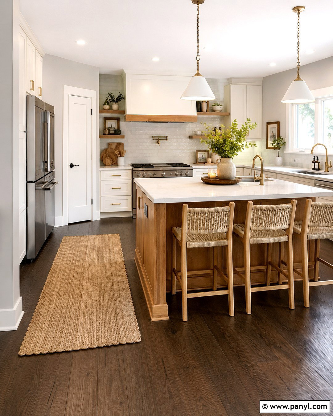 Light Grey Kitchen With Dark Wood Floors - 20 Light Grey Walls With Dark Floors