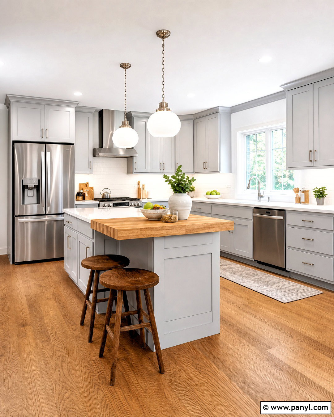 Light Grey Kitchen With Stainless Steel Appliances - 20 light grey and white kitchen ideas