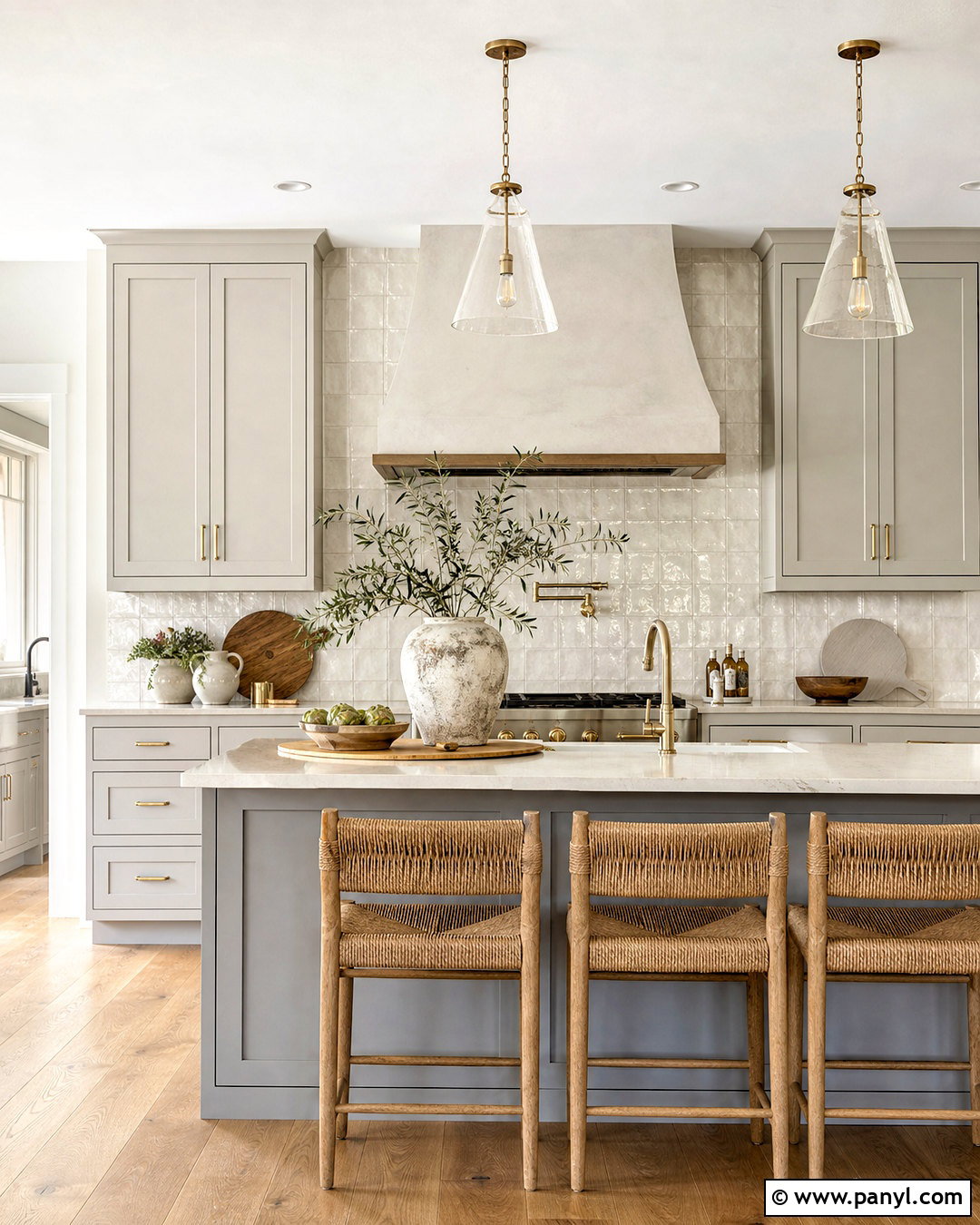 Light Grey Kitchen With Zellige Tile - 20 light grey kitchen ideas