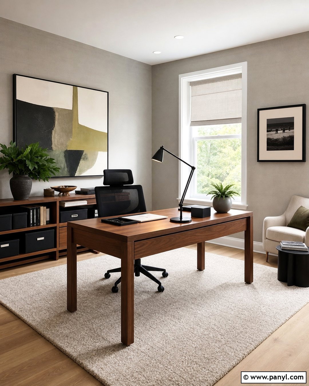 Light Grey Limewash Home Office - 25 Light Grey Limewash Walls