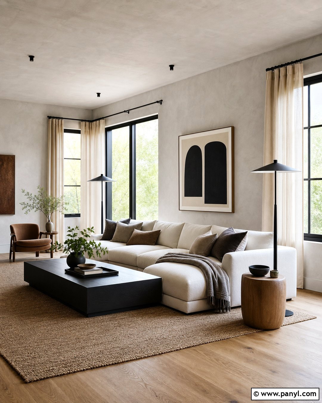 Light Grey Limewash With Black Accents - 25 Light Grey Limewash Walls