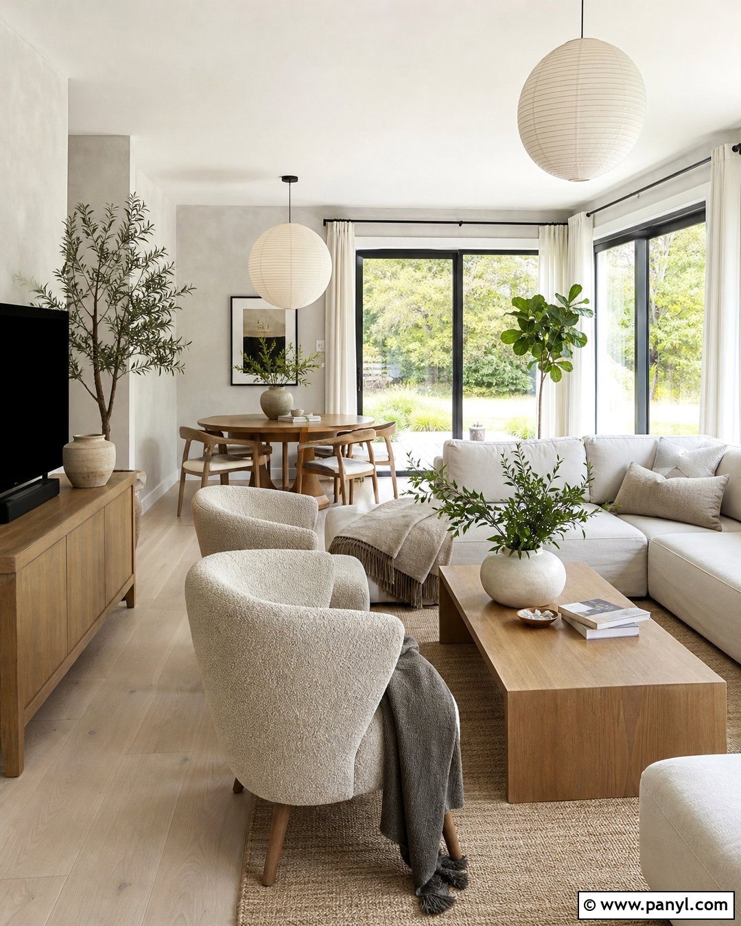 Light Grey Limewash With White Oak - 25 Light Grey Limewash Walls