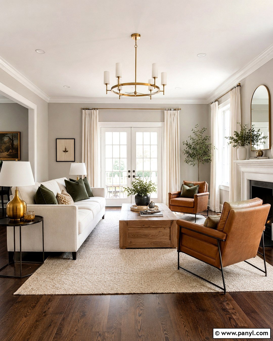 Light Grey Living Room With Dark Walnut Floors - 20 Light Grey Walls With Dark Floors