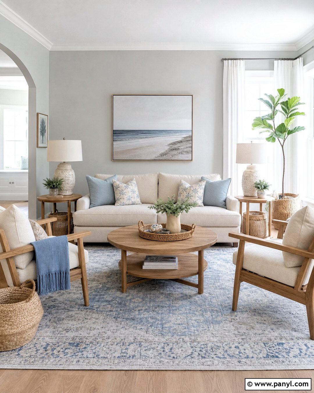 Light Grey Living Room With White Trim - 20 grey paint living room ideas