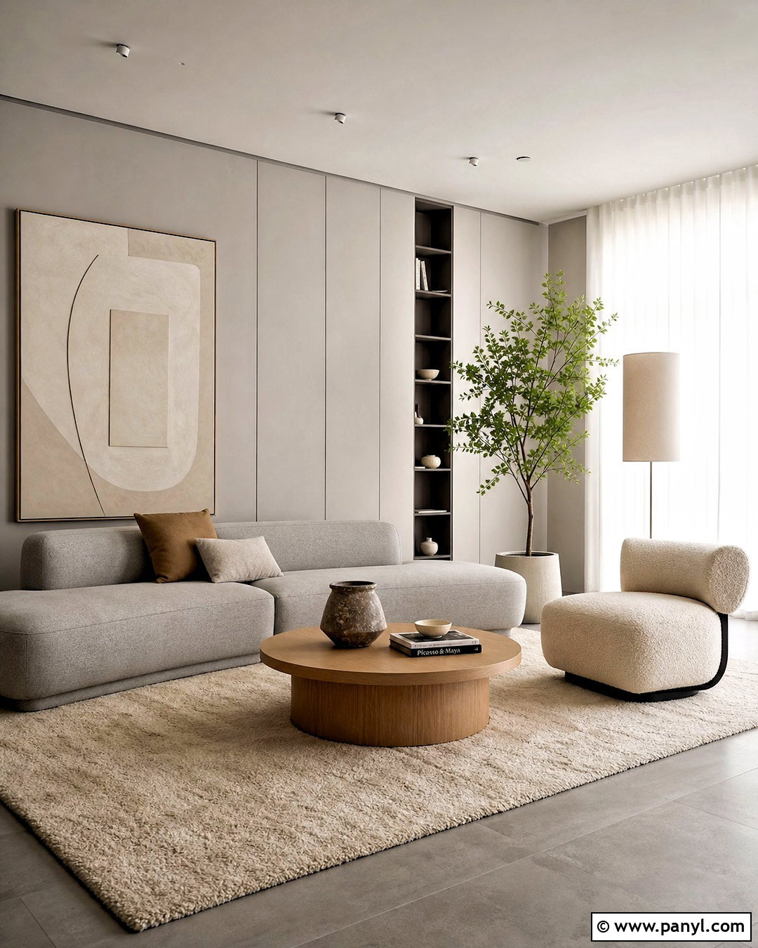 Light Grey Minimalist Room - 20 light grey room ideas