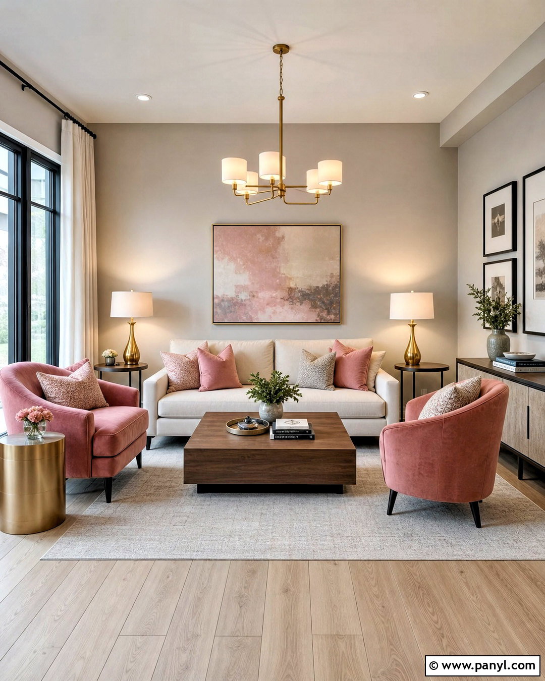 Light Grey Room With Pink Accents - 20 light grey room ideas