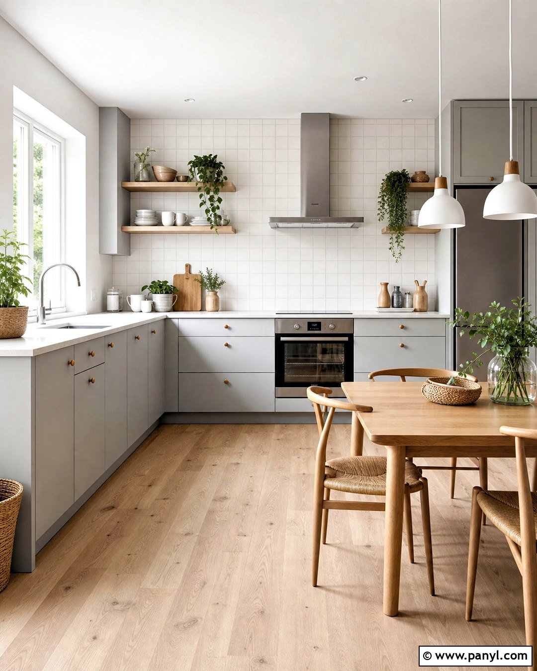 Light Grey Scandinavian Kitchen - 20 light grey kitchen ideas