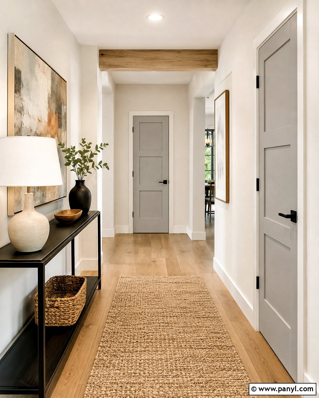 Light Grey Shaker Doors With Black Hardware - 20 light grey doors interior ideas