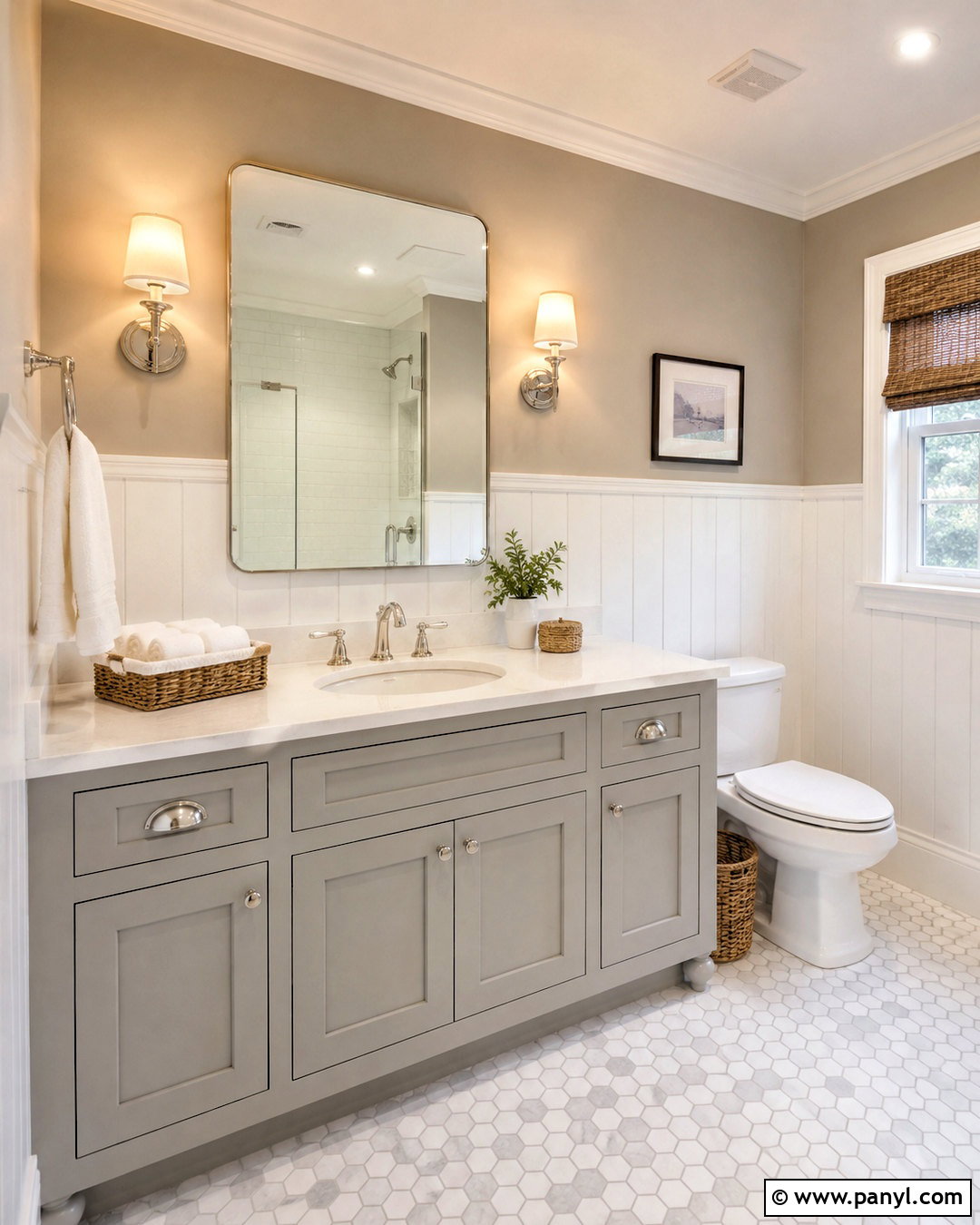 Light Grey Shaker Vanity - 20 light grey vanity bathroom ideas