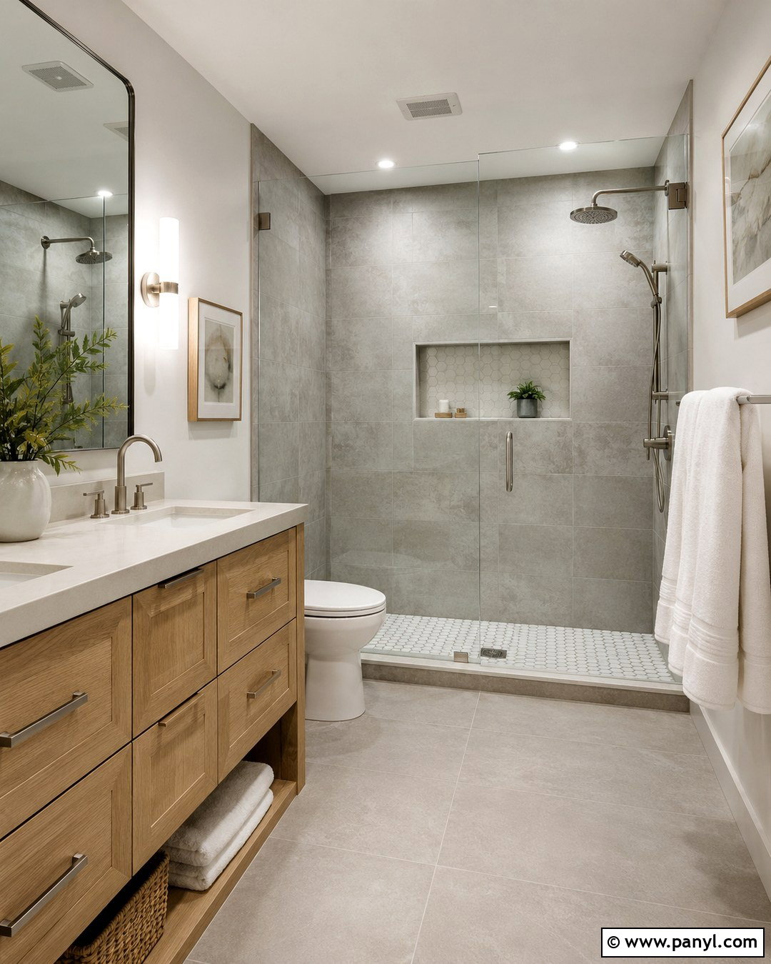 Light Grey Shower Walls - 20 Grey Shower Walls
